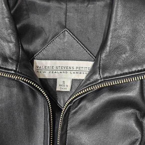 Vintage  1990's Valerie Stevens Petite  New Zealand Lamb Skin Size  S - Picture 9 of 10